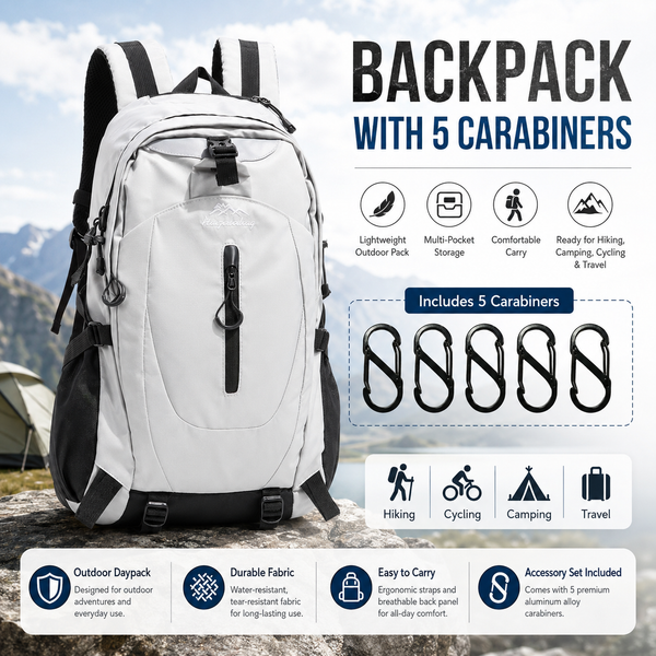 Grey Hiking Backpack 36-55L
