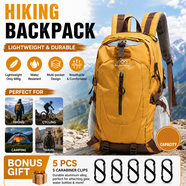 Yellow Hiking Backpack 36-55L