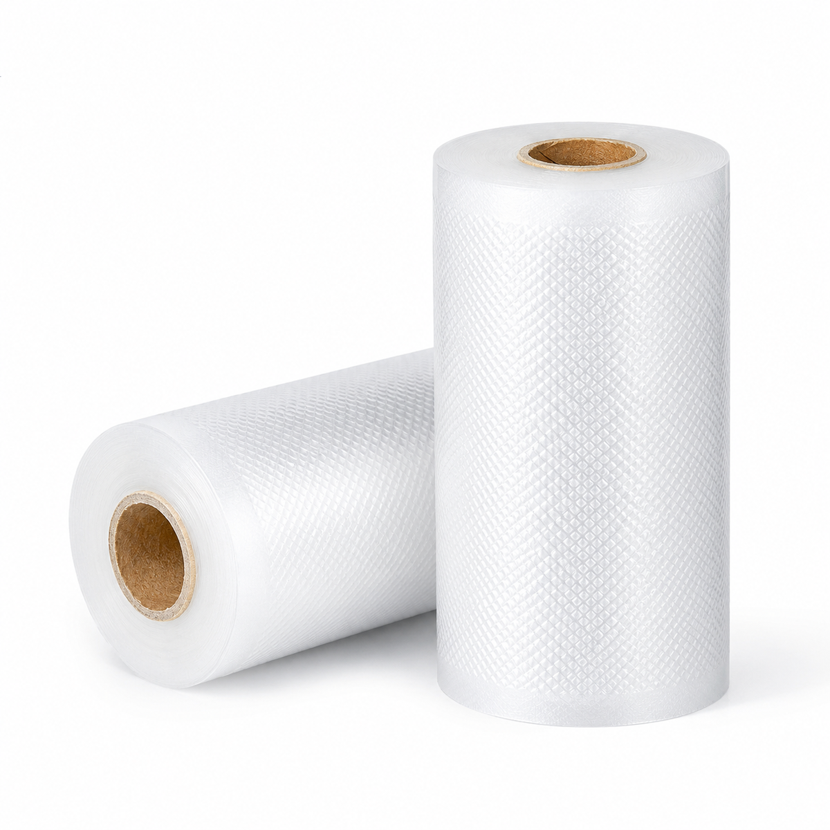 Embossed Vacuum Sealer Bag Rolls, 2 Pack, 12cm x 5m