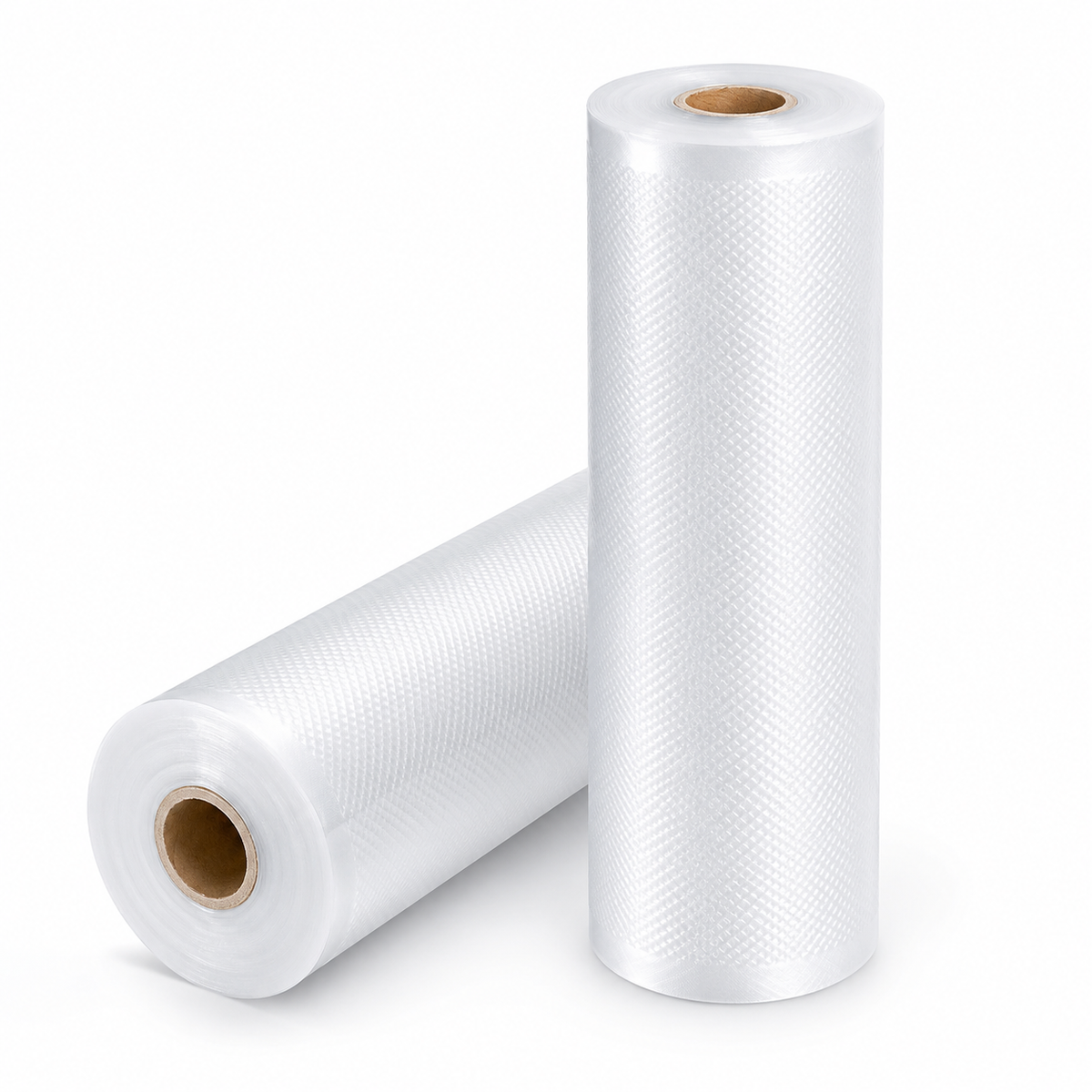 Embossed Vacuum Sealer Bag Rolls, 2 Pack, 25cm x 5m