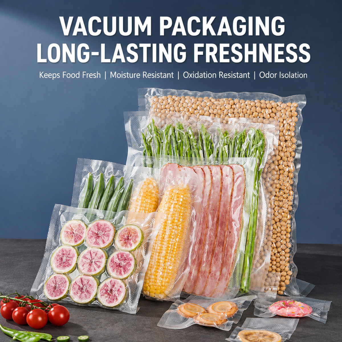 Embossed Vacuum Sealer Bag Rolls, 2 Pack, 28cm x 5m