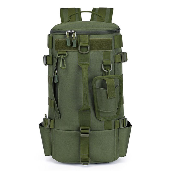 Fishing Tackle Backpack with Rod Holders, Green