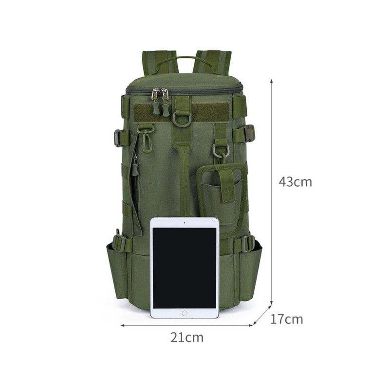 Fishing Tackle Backpack with Rod Holders, Green