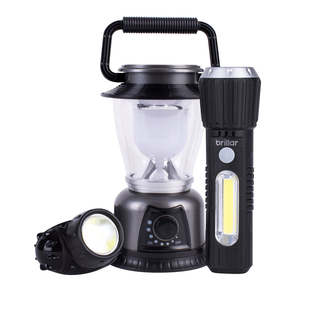 Brillar Legendary Trio Headlamp, Lantern & Torch Set