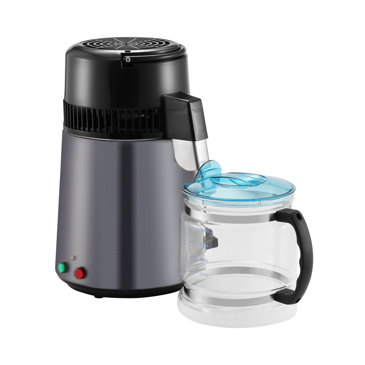 4L Water Distiller, 750W, Stainless Steel Interior, Grey
