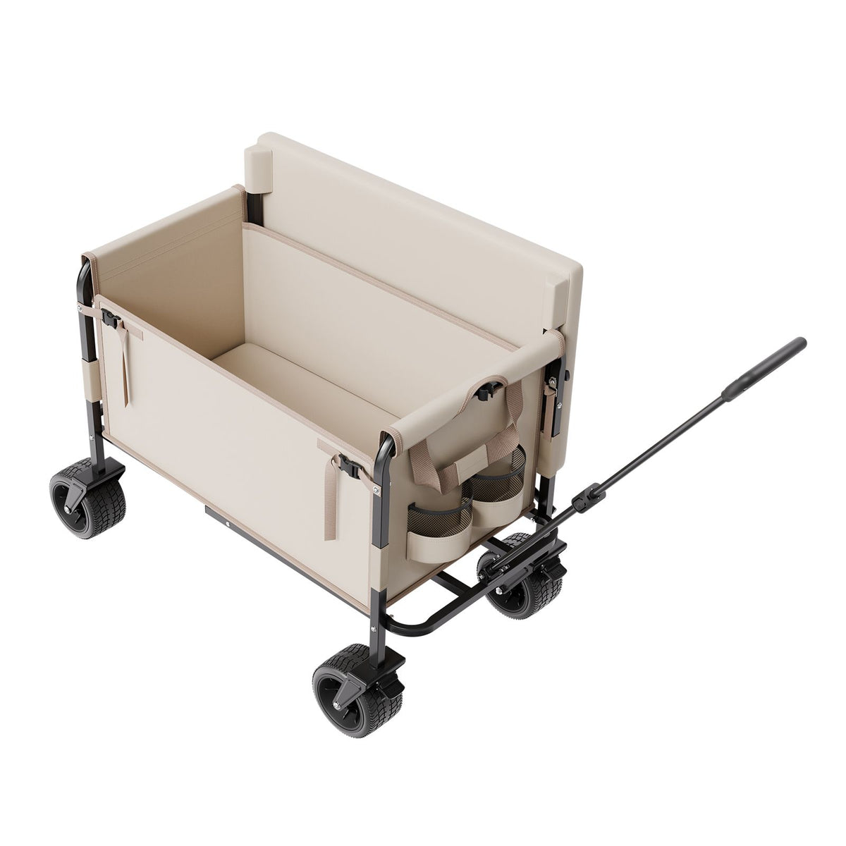 Collapsible Folding Wagon, Converts to Bench Seat, 250kg Load, 220L