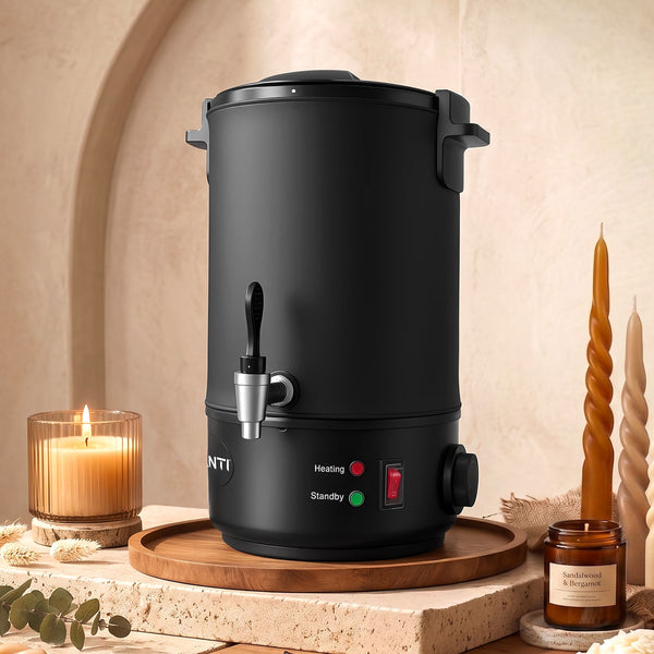 Devanti Electric Wax Melter with Tap, 6L, Black