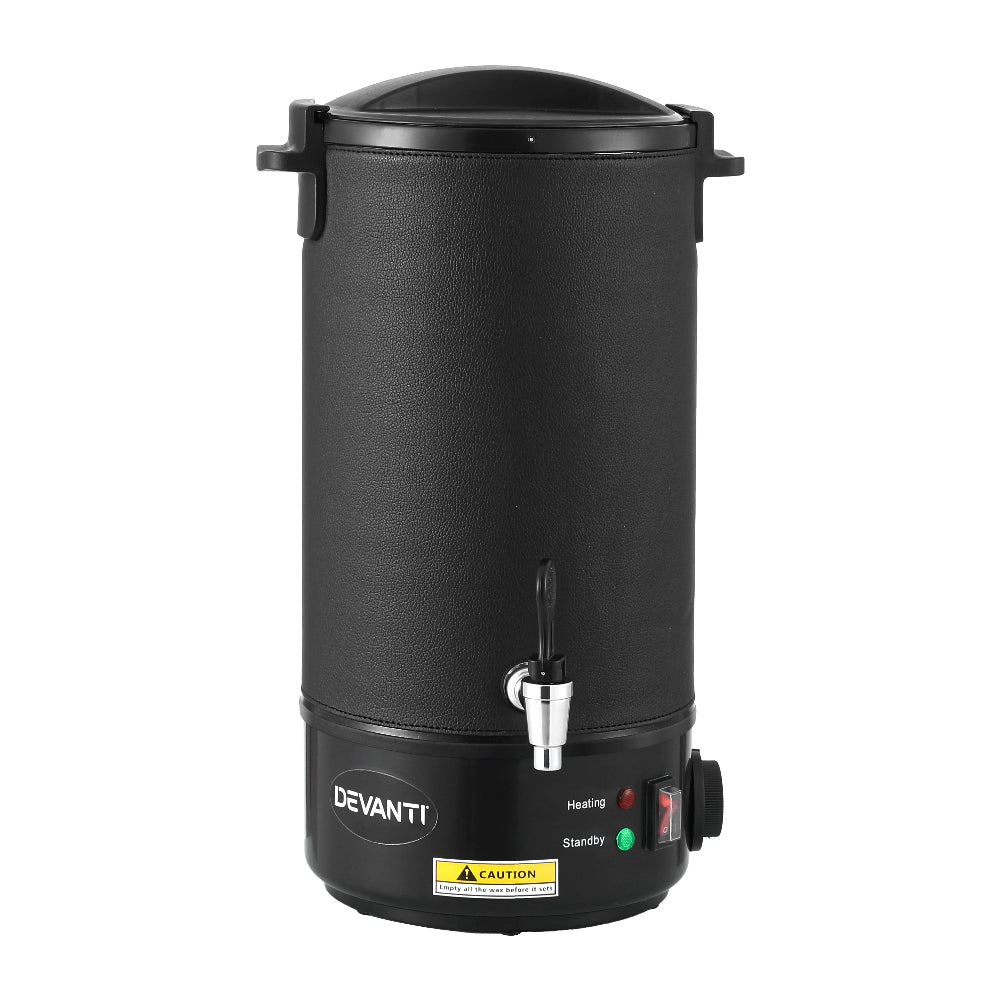 Devanti Electric Wax Melter with Pour Spout, 10L, Black