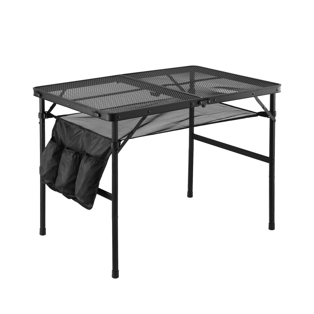 Gardeon BBQ Camp Table, Folding Mesh Top, 90 x 60 x 66cm