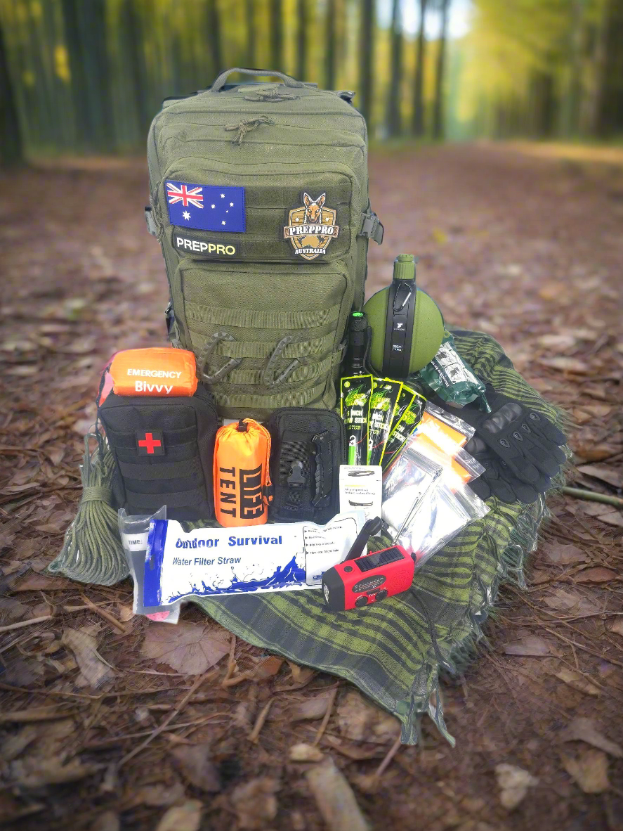 192-Piece PrepPro Basecamp Bug Out Bag – The Ultimate Outdoor & Emergency Gear - PrepPro Australia