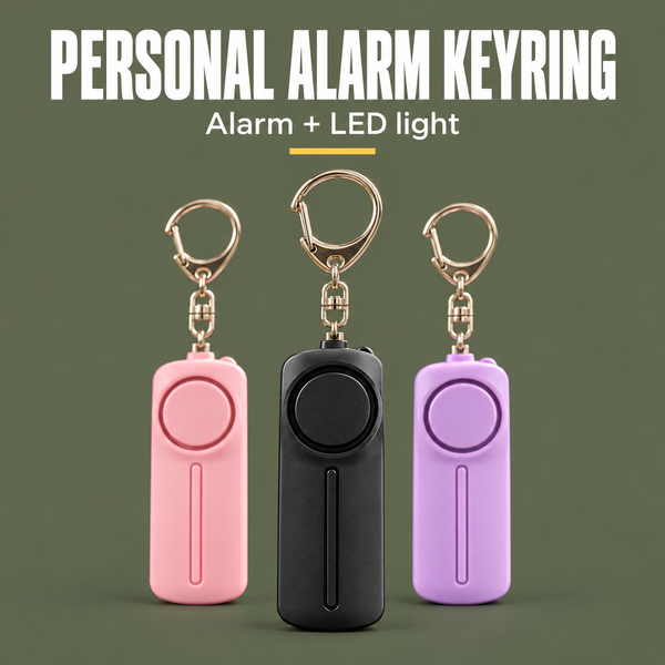 Personal Alarm Keyring with LED Light | PrepPro