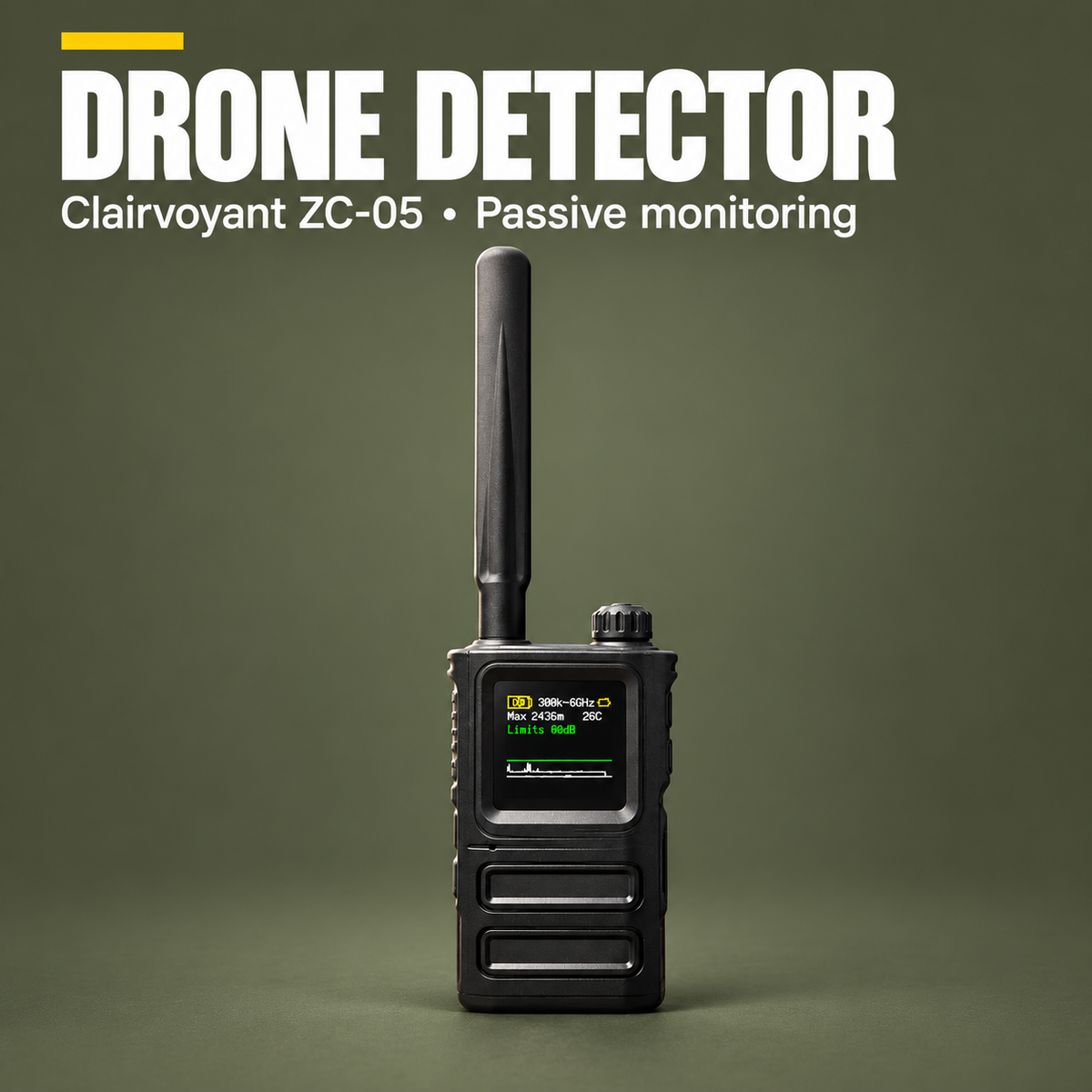 Drone detector — Clairvoyant ZC-05 • Passive monitoring