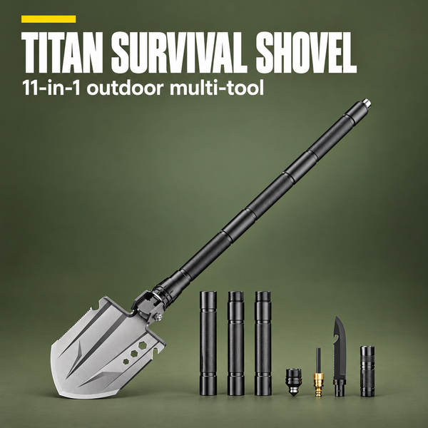 Titan Survival Shovel – 11‑in‑1 Outdoor Multi‑Tool | PrepPro