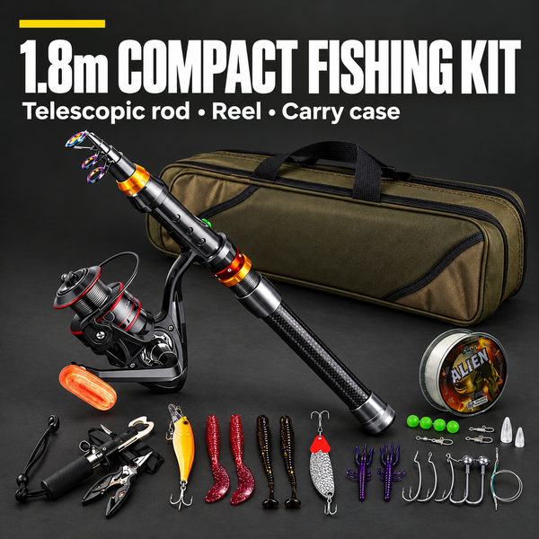 PrepPro 1.8 m Compact Emergency Fishing Kit