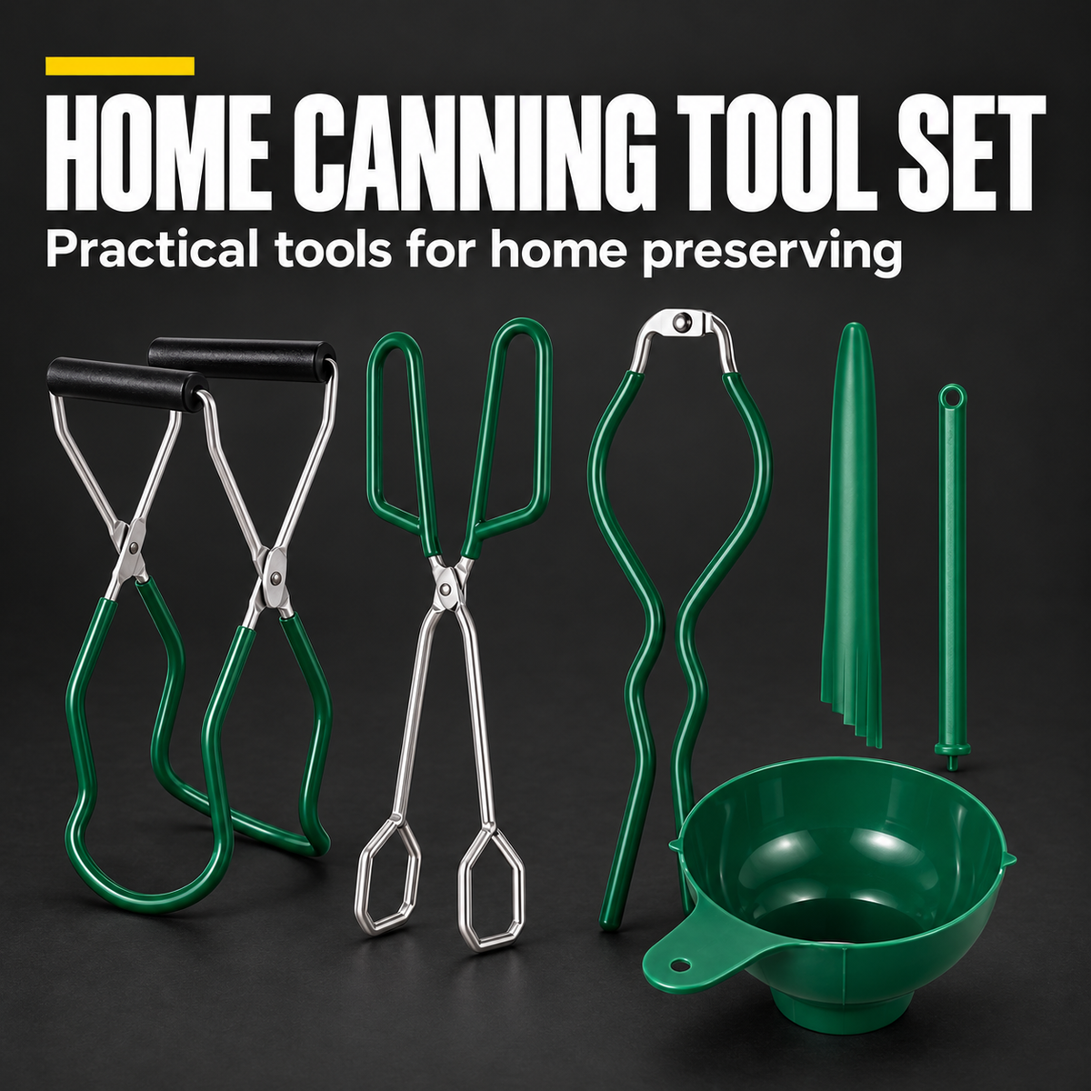 HOME CANNING TOOL SET — Practical tools for home preserving