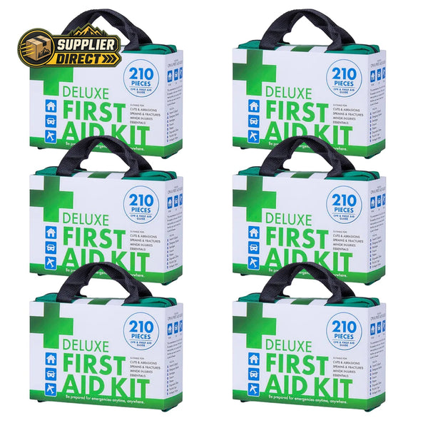 6 Pack 210 Piece Emergency First Aid Kits