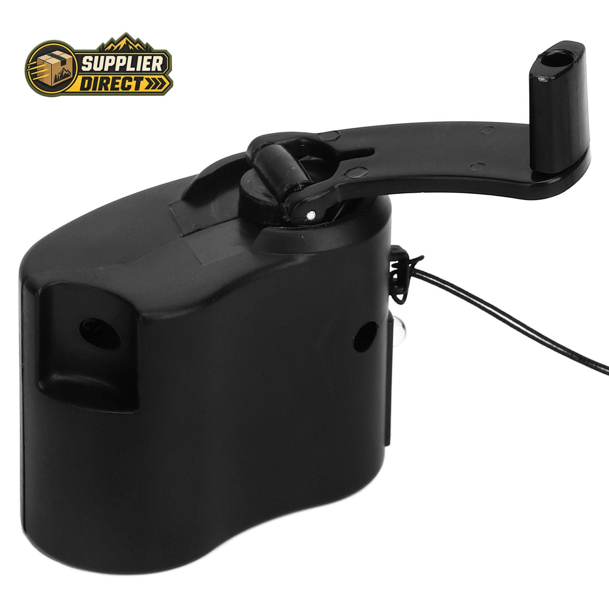 PrepPro Australia black portable hand crank USB phone charger for emergency outdoor camping and hiking power