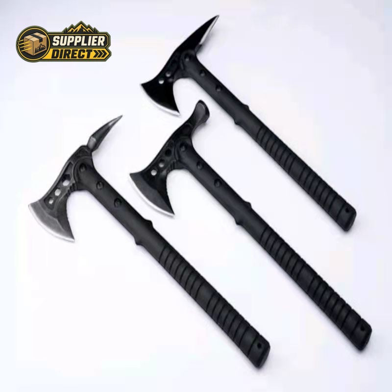 PrepPro Australia Vanguard multi-purpose axes with black polypropylene handles and stainless steel blades
