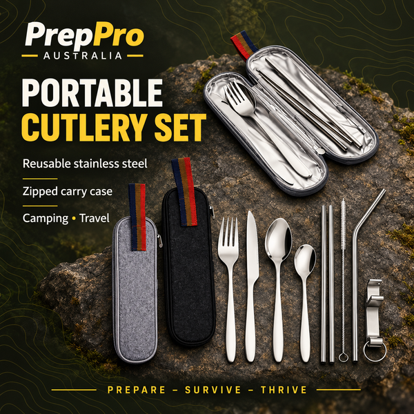 Stainless Steel Portable Cutlery Set | PrepPro