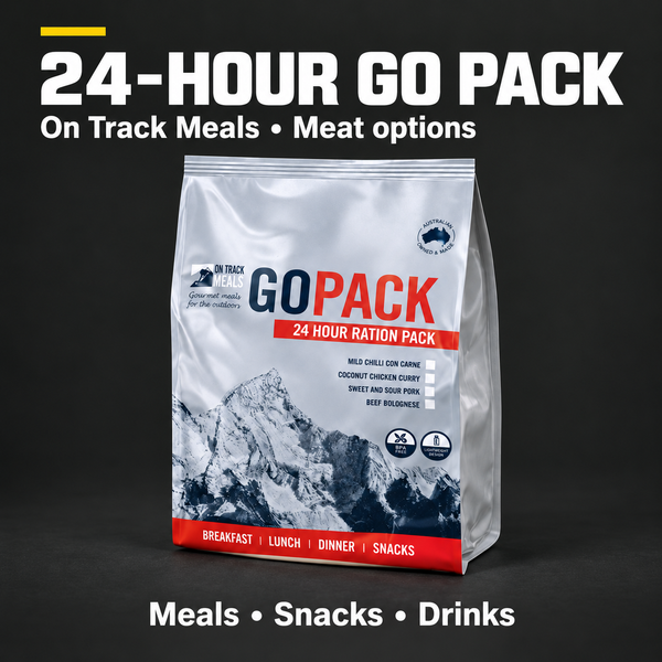 OnTrack Go Pack – 24‑Hour Adventure & Emergency Ration (Meat)