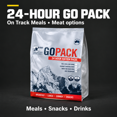 OnTrack Go Pack – 24‑Hour Adventure & Emergency Ration (Meat)