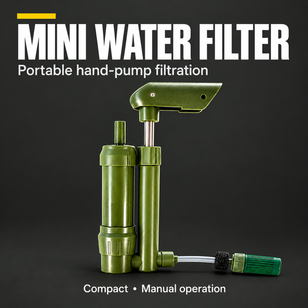 Mini Water Purification Hand Pump – Portable Filter