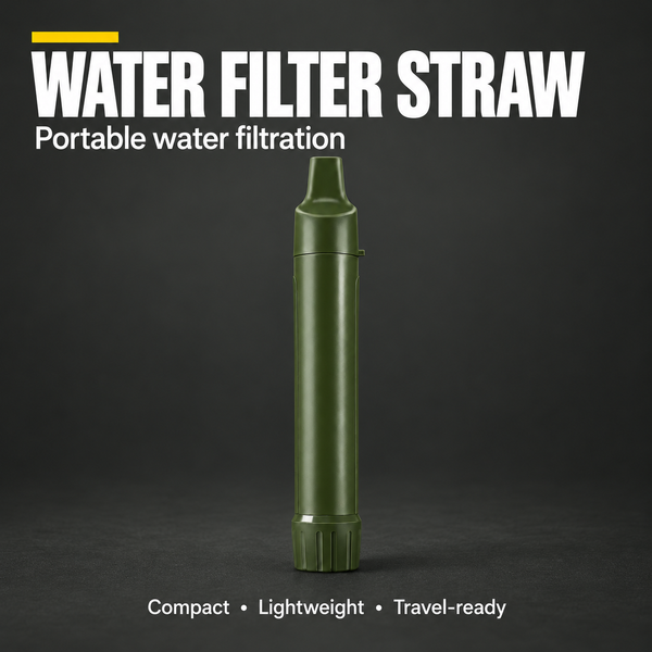 Portable Water Purification Straw 2-Pack – Straw + Spare (Bundle)