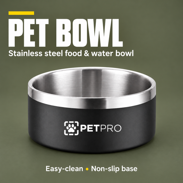 Stainless Steel Pet Bowls – Durable & Easy‑Clean | PetPro