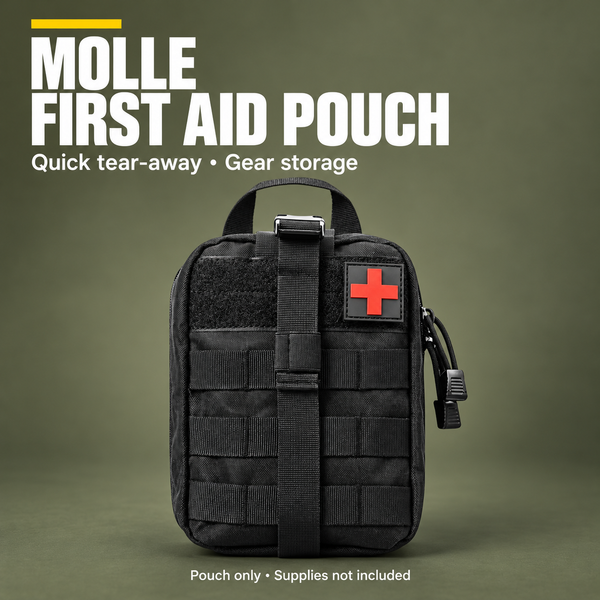 MOLLE First Aid & Accessory Pouch – Quick Tear‑Away | PrepPro