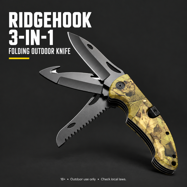 Ridgehook 3-in-1 Folding Knife