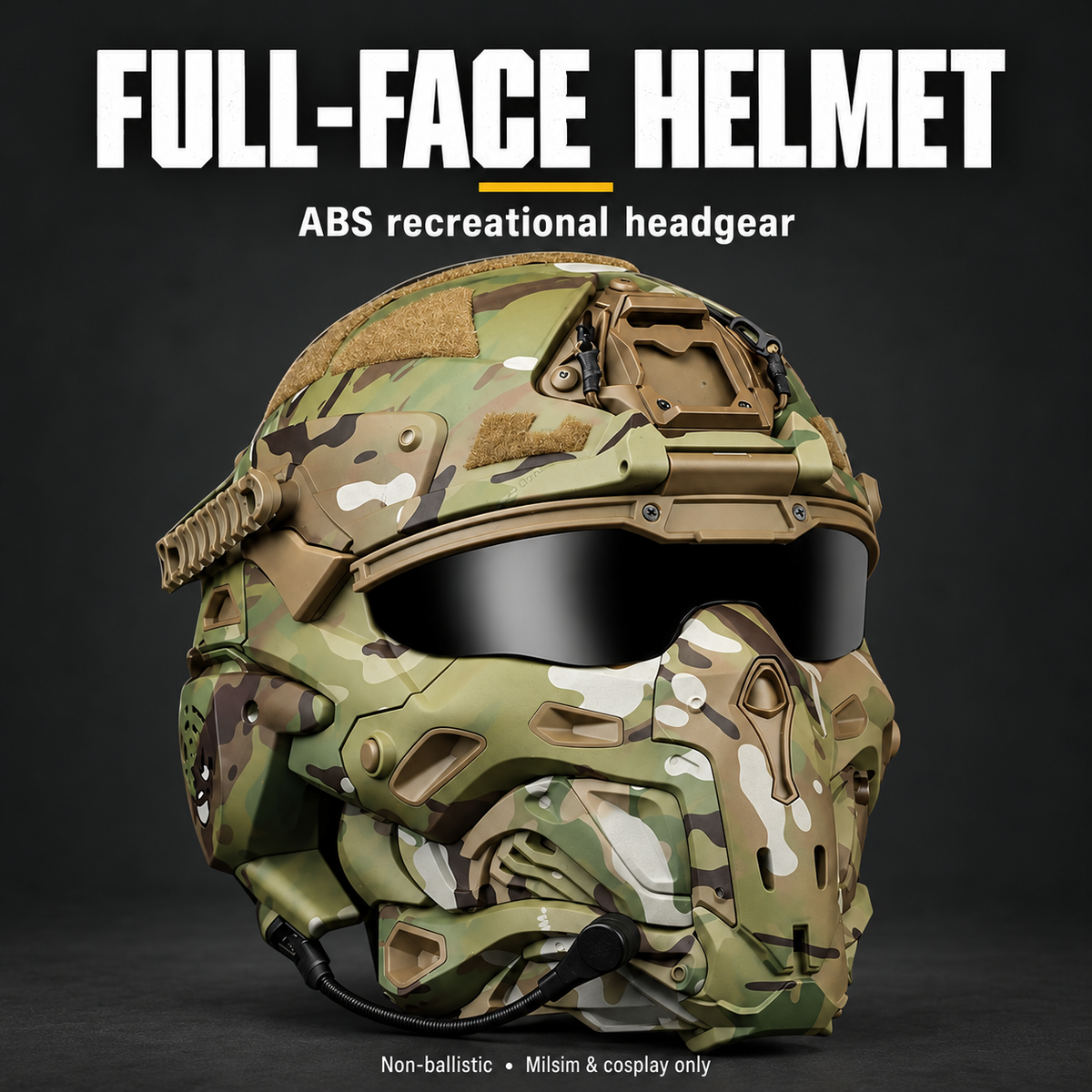Full‑Face Helmet – Skirmish & Milsim Protection