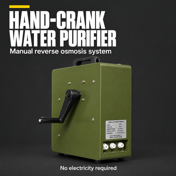 Hand‑Crank Water Purifier – Heavy‑Duty Off‑Grid Filtration