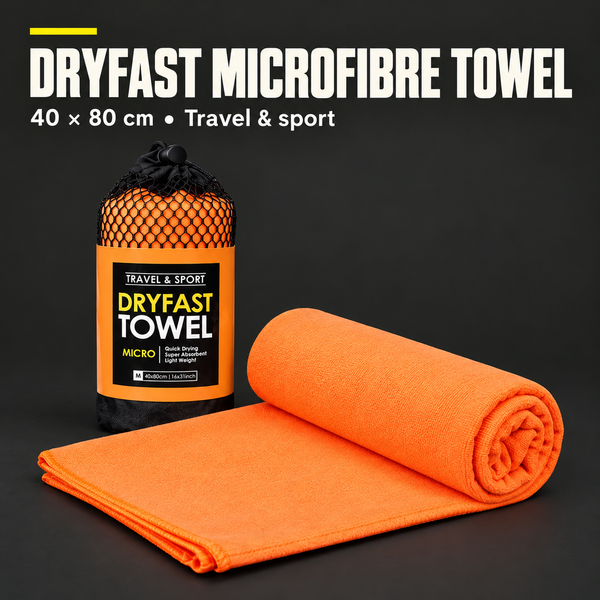 DryFast Microfibre Travel & Sport Towel 40×80cm