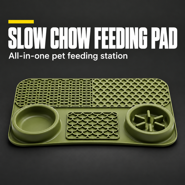 Slow Chow Feeding Pad – All‑In‑One Pet Feeding Station