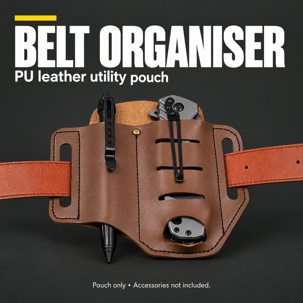 PU Leather Belt Organiser – Utility Pouch | PrepPro