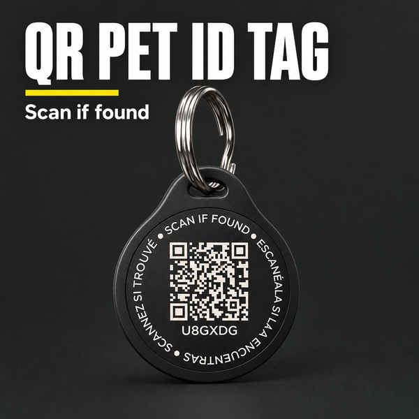 Smart QR Pet ID Tag – Scan to Locate & Reunite