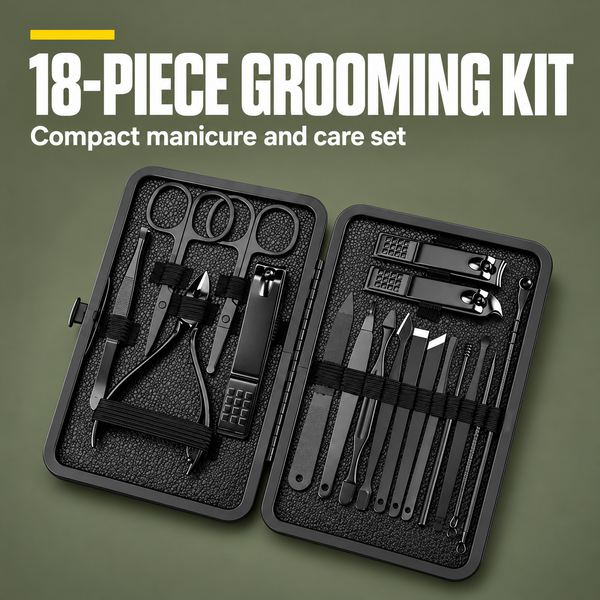 18‑Piece Compact Manicure & Grooming Kit | PrepPro