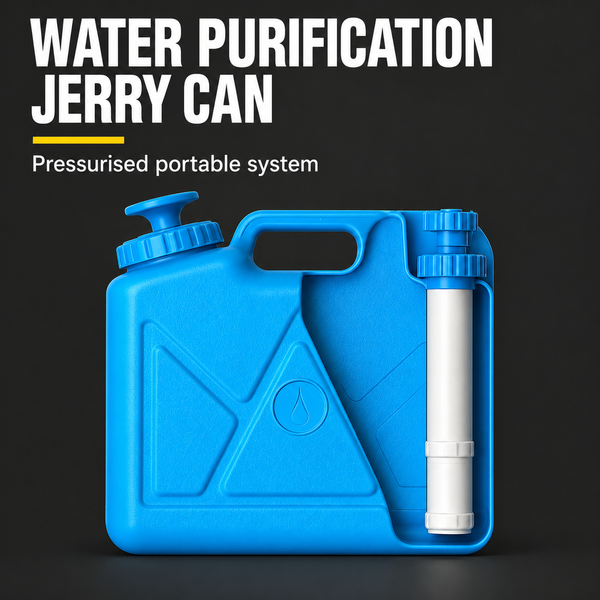 Portable Water Purification Jerry Can | Pressurised Hydration System