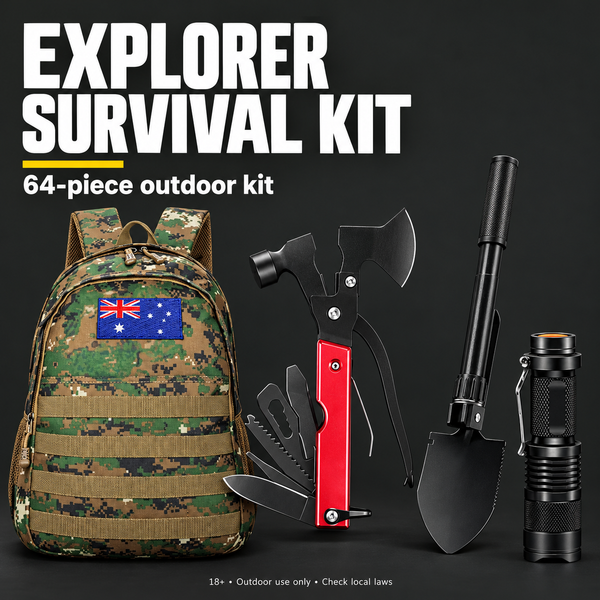 PrepPro Explorer 64-Piece Survival Kit