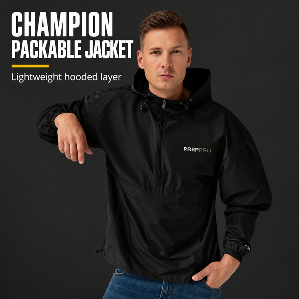 Embroidered Champion Packable Jacket