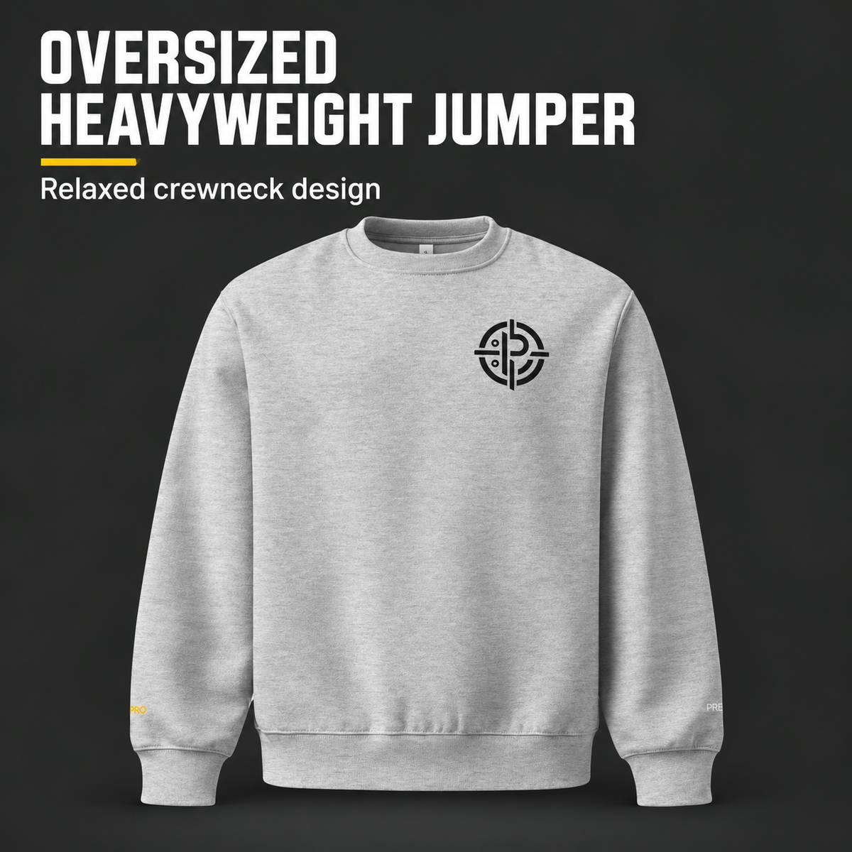 Oversized heavyweight jumper - PrepPro