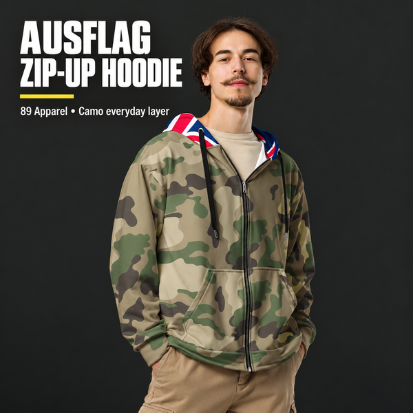 89 Apparel - AusFlag - Zip Up Hoodie