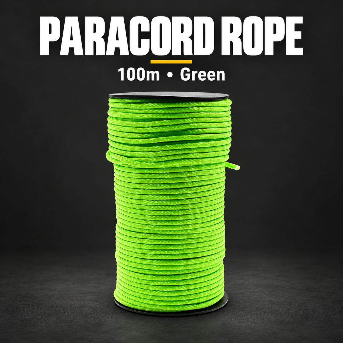 100m Outdoor Paracord Survival Rope - Green