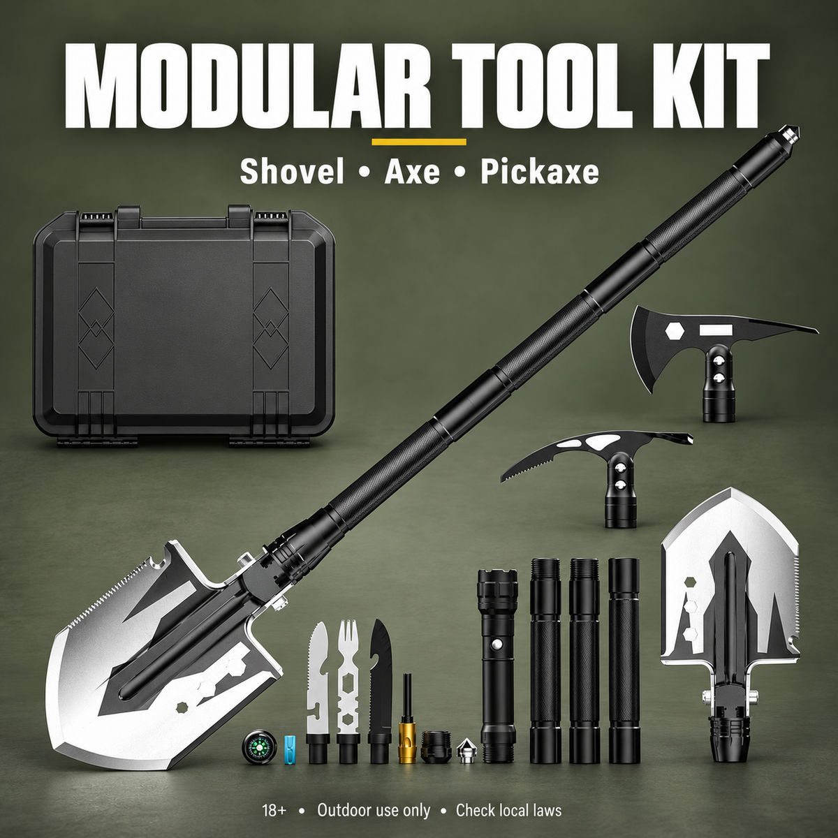 Emergency Camping Multifunctional Shovel