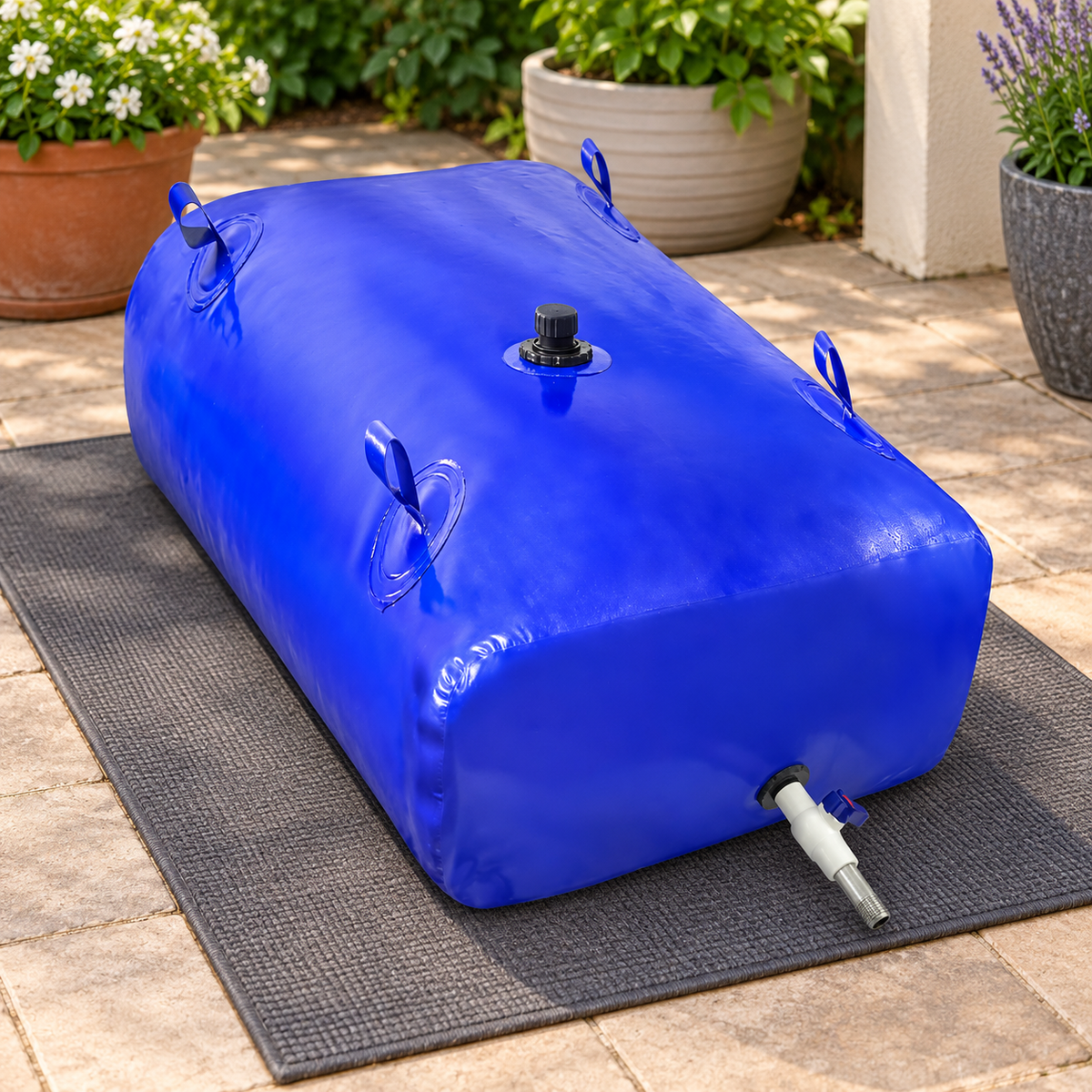 110L Heavy-Duty Water Bladder Bag in a home setting