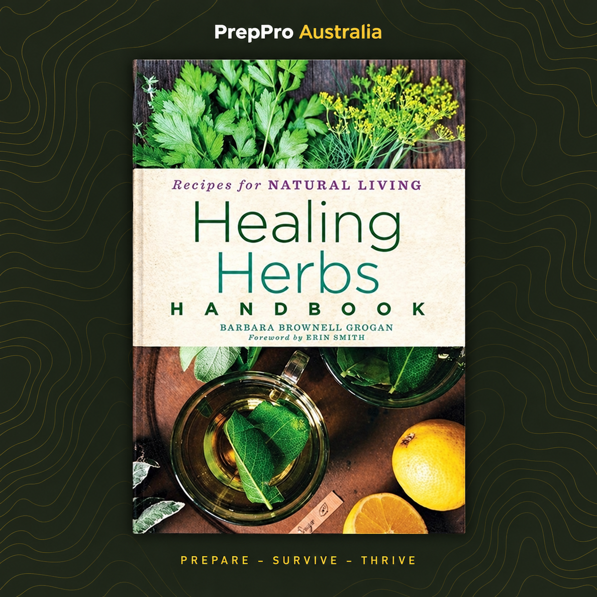 Healing Herbs Handbook – Guide Book – complete product in square layout