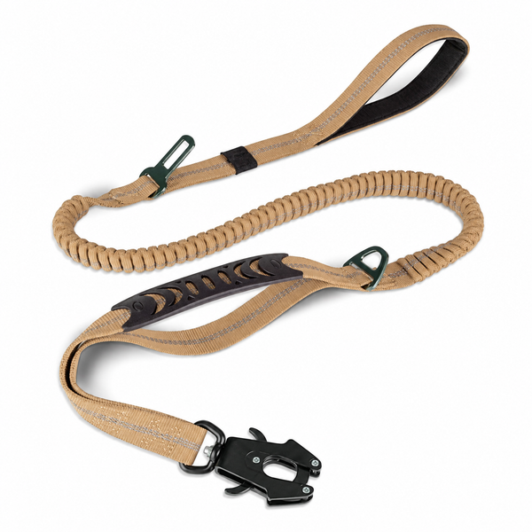 Tactical Dog Leash Heavy Duty, 4-6FT Shock Absorbing Bungee Lead