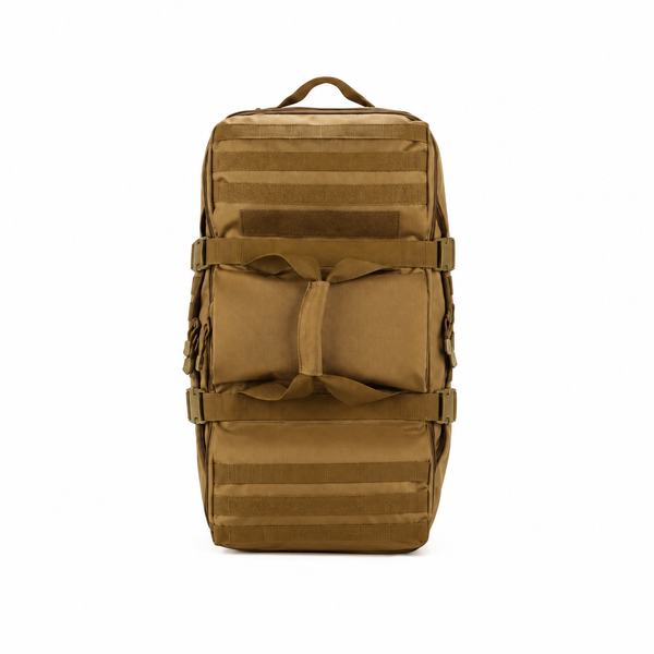 3-in-1 Duffle Bag Messenger Pack Military Tactical Backpack -Khaki