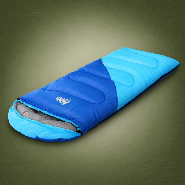 Weisshorn Kids Thermal Sleeping Bag, 172cm, Blue
