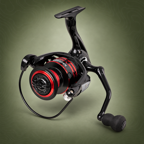 All Metal Spinning Fishing Reel, 5000 Size, Red